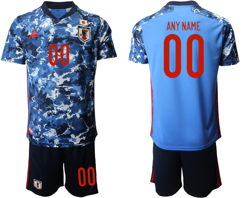 Men 2020-2021 Season National team Japan home blue customized Soccer Jersey